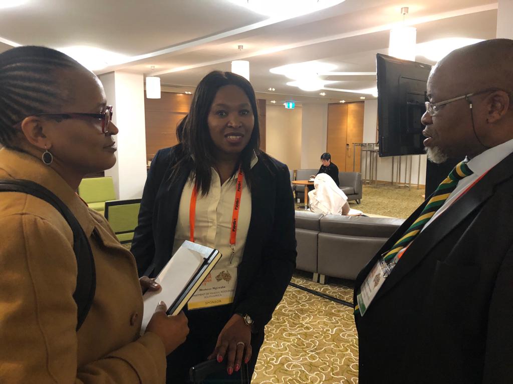 GwedeMantashe1's tweet photo. Exploring areas of cooperation, and communication with other Ministers of Mining/Mineral Resources on the sidelines of #ADUConference #InvestingInSA #MiningInSA https://t.co/EaaKvYjFvC