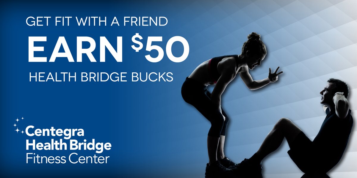 August is the last month to take advantage of this fitness win-win! $50 in Health Bridge bucks will be awarded to you and another $50 in Health bridge bucks to your guest who becomes a member. Learn more here: ow.ly/8QsN30ldNdA 
#Fit #Active