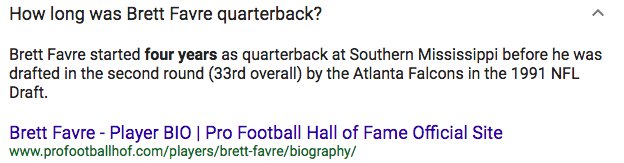 BestOfPAA's tweet image. On a related note, Google might be misunderstanding the searcher intent with this Q&amp;amp;A. #BrettFavre #searcherintent