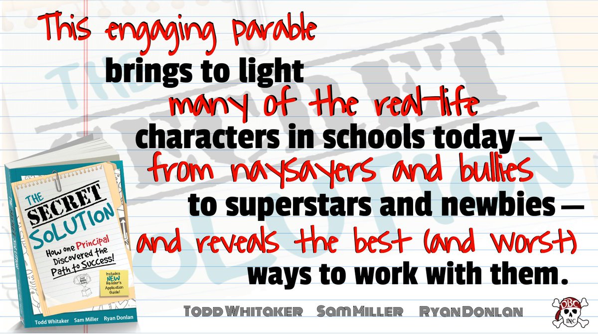 dbc_inc's tweet image. Need a book to help with setting your school culture up for success?
Try this amazing parable, #SecretSolution, by @ToddWhitaker @RyanDonlan
&amp;amp; Sam Miller.

Preview the first few chapters for FREE here! daveburgessconsulting.com/books/the-secr…

#tlap @burgessdave @burgess_shelley @TaraMartinEDU