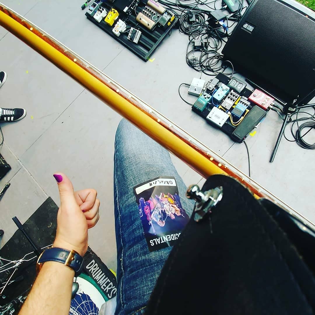 Back stage, stage kit, soundcheck at <a href="/BellsBrewery/">Bell's Brewery</a> opening for the <a href="/moreaccidentals/">The Accidentals</a> Good time were had by all. Got some good people down in #Kalamazoo.