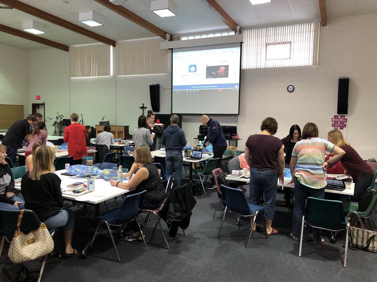 dannymaas's tweet photo. 3 new #EmTechU Learning Academies starting today - @trisharoffey Makerspace Maniacs, @DaneSadownyk @DiscoveryEd Sharks, @CMcKee27 @MicrosoftEDU Innovators! 3 days in the year, certification for Ts, student-centered learning, & resource creation/sharing. Blessed to be at #ECSD https://t.co/xub1cmlePa