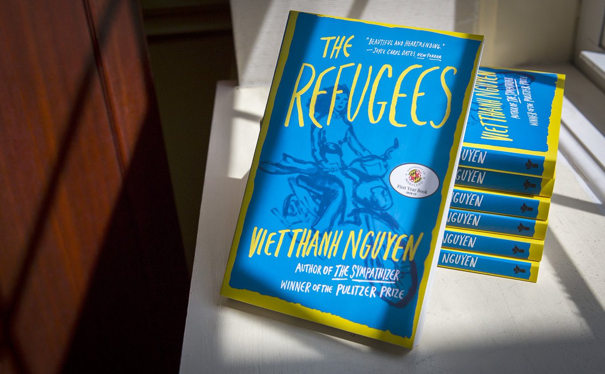UofMaryland's tweet image. .@viet_t_nguyen's emotional &amp;amp; powerful "The Refugees" is this year's First Year Book at #UMD go.umd.edu/UUM #UMD22 #UMD2022