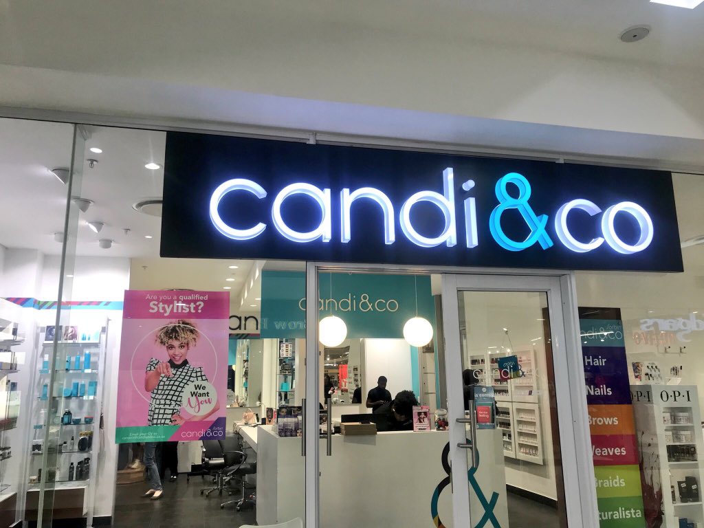 RebaMokgoko's tweet photo. Candi&amp;Co Menlyn is always getting it right, they now have Polygel💅🏽 🔥 

Thank you to the wonderful ladies that did my hair and nails, I was their first Polygel client and I love them 😍 😁💃🏽
#GirlTalkZa https://t.co/tG1NsC0Lxm
