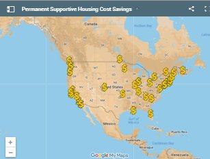 The <a href="/naehomelessness/">End Homelessness</a> has produced a map of studies regarding the costs and savings of permanent supportive housing.  Read more here: bit.ly/2wqqfXz