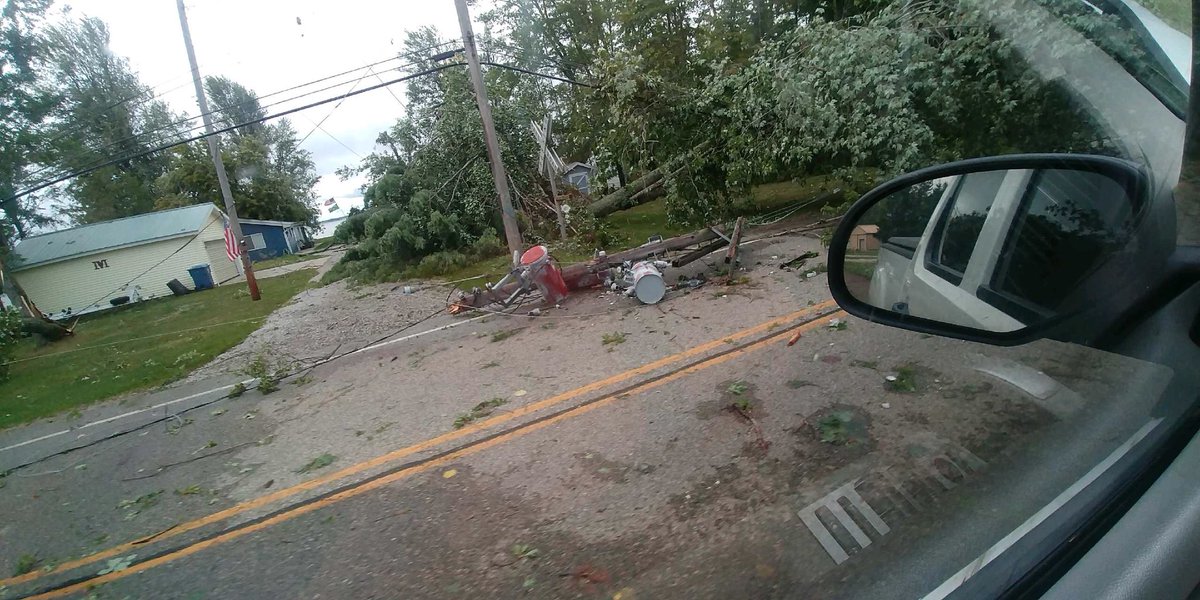 Looks like a tornado came through the town we’re staying in!