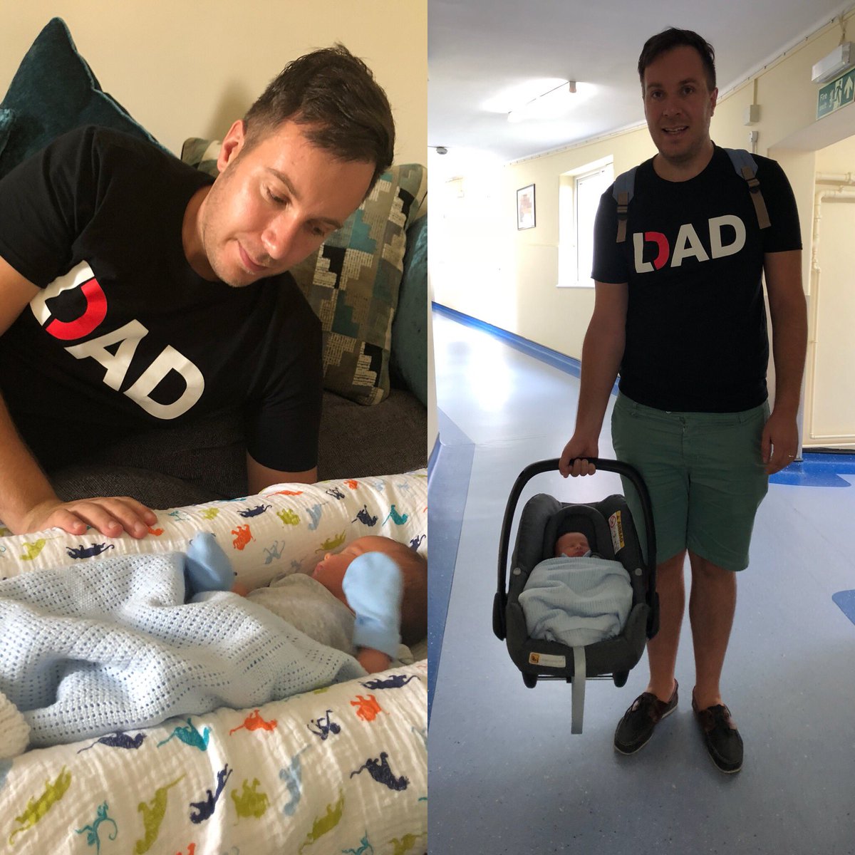 @LadBabyOfficial our #lad was born on 27/08 <a href="/TomDriver23/">Tom Driver</a> makes a great dad and loves his t-shirt #LadBaby #love #baby