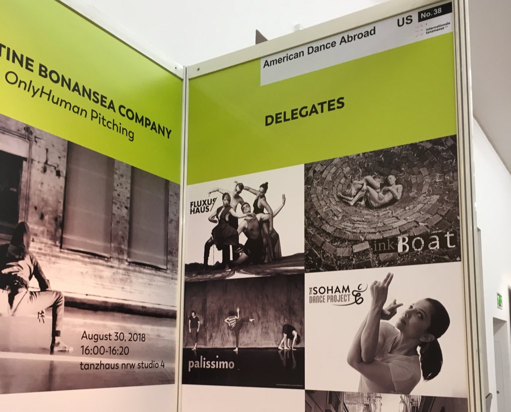 sohamdancespace's tweet photo. We are delighted to be one of the delegates of @USdanceabroad at @Tanzmesse #Tanzmesse2018 in Düsseldorf. First day here and amazed at all the wonderful people working to bring live dance to real people in analog spaces all over the world. https://t.co/OtYparE7x0