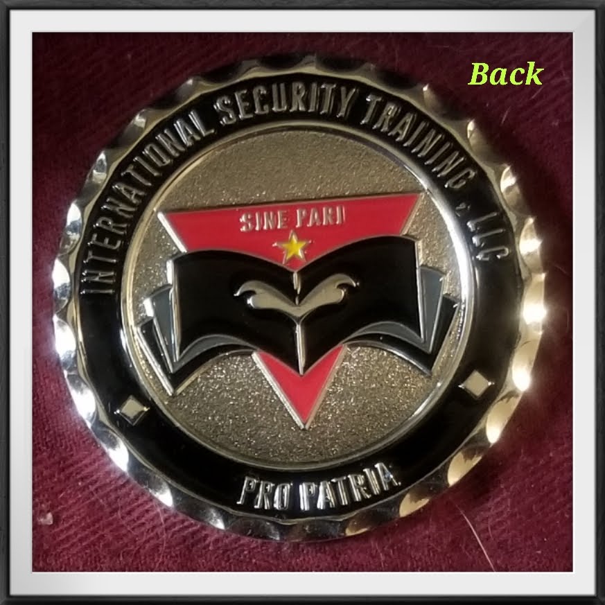 intsectrng's tweet photo. The top 3% of leadership students earn the Official IST Coin! (Back) #ExecutiveProtection #Bodyguard #SecurityOfficer #Bouncer #Doorman #DoorSupervisor #SecurityTraining #PrivateContractor #ThinBlueLine #LawEnforcement #Veteran #OEF #OIF #Army #USMC #Navy #AirForce #CoastGuard https://t.co/Y4RhH5fHaq