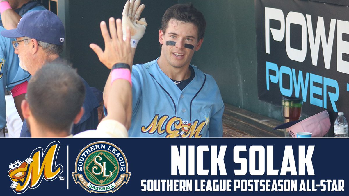 Congratulations to <a href="/Nick_Solak/">Nick Solak</a> on being named to the 2018 Postseason All-Star Team! 

Nick leads <a href="/SLeagueBaseball/">The Southern League</a> with 128 hits, and is Top 3 in Home Runs, RBI, Walks and Total Bases!