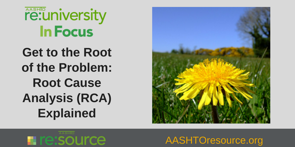 aashtoresource's tweet photo. #resourceTechEx Topic: Root Cause Analysis is a process that leads to the discovery and elimination of the underlying cause of a problem. https://t.co/oEHQaayKCJ https://t.co/pc5AMONTXK