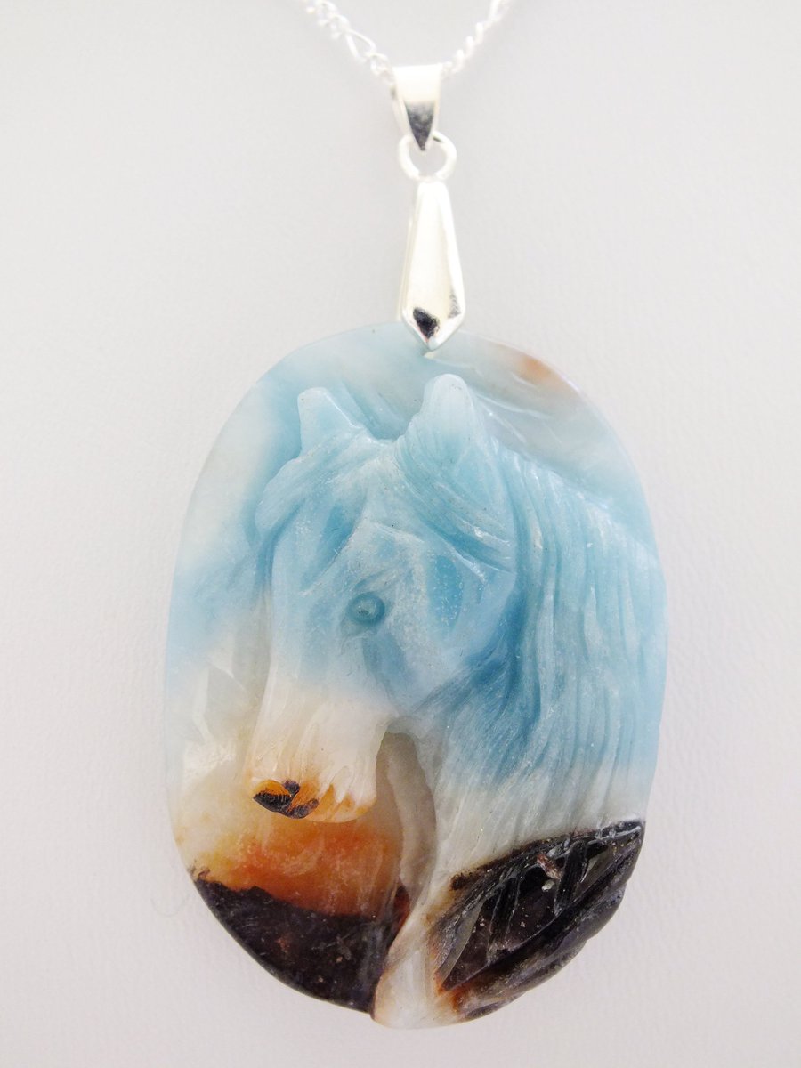 james_lucas_art's tweet image. Carved Amazonite Horse Pendant Necklace with 20 inch 925 Silver Chain Discover #amazonitenecklace #horsependant #amazonitependant bit.ly/2LZj0vx