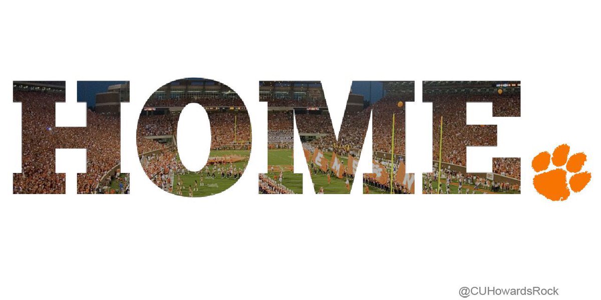 CUHowardsRock's tweet image. There’s no place like Clemson.

There’s no place like home. 
#ClemsonFamily