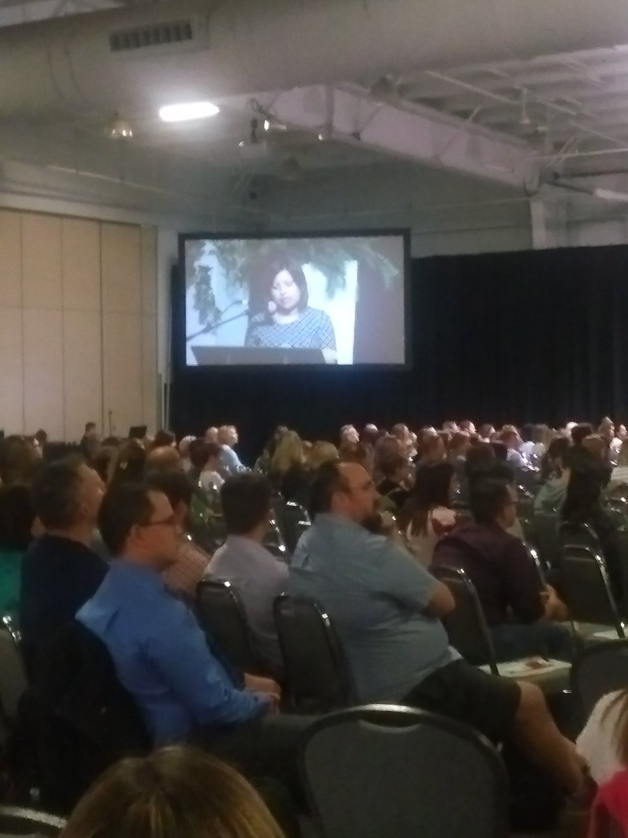 SaskTeachersFed's tweet photo. "I am here to remind you that each child has a story." - @CeCeBaptiste #sta2018 https://t.co/c2SWjY7d9V