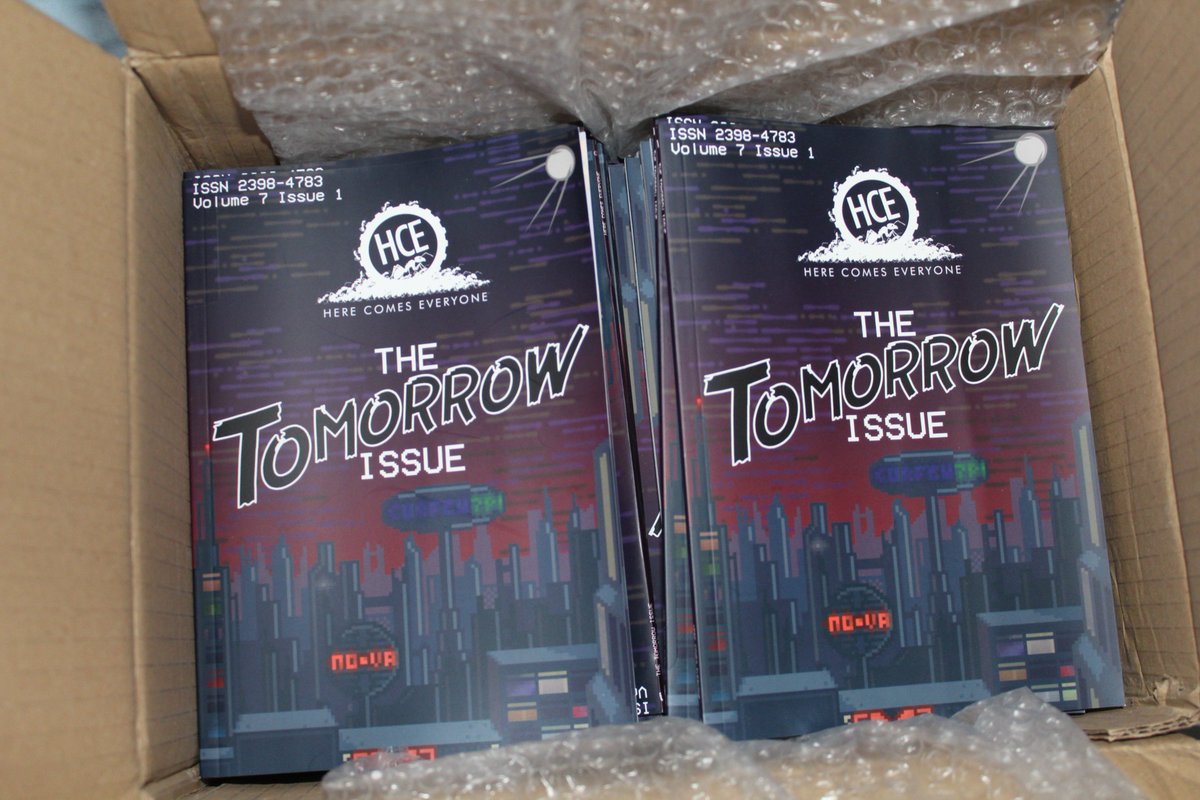 RaefWrites's tweet photo. @CuratingCov @Kaylacoo @HereComesEvery1 Thanks, Curating Coventry. Appreciated. We just need to sell a few more copies of #TheTomorrowIssue, so we can afford to print the next one 🙂

If anyone's into creative writing and art, I recommend (in a very biased way) HCE mag! https://t.co/uIYBYBOCCH https://t.co/oHyWY25uJC