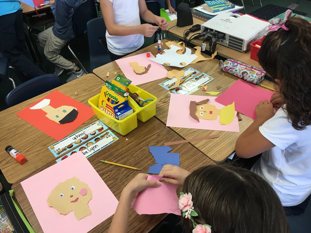 MsKumabe's tweet photo. Read โIshโ by Peter H. Reynolds and talked about how not everything has to be perfect, especially when we do art! Donโt these tear art creations look self-portrait-ish!? @IRaCoyote #CoyotesCreate #CoyotesConnect https://t.co/ScfW6n0Wjk