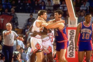 Will Perdue vs Bill Laimbeer
Happy Birthday Perdue!  