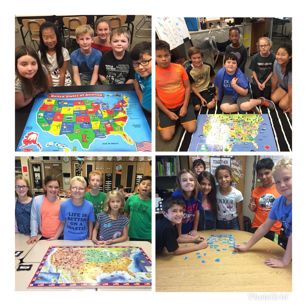 MrsMorrisrm17's tweet photo. Hands-on states an capitals practice with puzzles today as we prepare for our first region test this Friday! @CE_Tigers @myccs @CarmelElemPTO https://t.co/8H8qsUUf2U