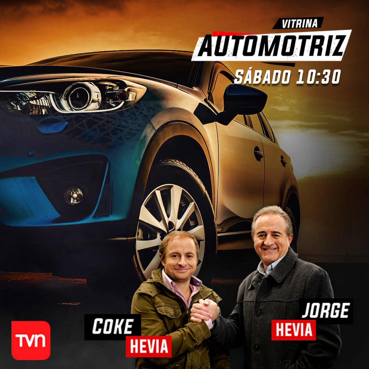 v_automotriz's tweet photo. ¡Recuerden! Ya estamos en la recta final de la primera temporada de #VitrinAutomotriz y queremos que nos acompañen hasta el último capítulo. Este y el próximo sábado desde las 10:30 de la mañana por las pantallas de #TVN.

¿Nos vemos el sábado? #SoloporTVN #Hevias #Autos https://t.co/WaocFz6buY