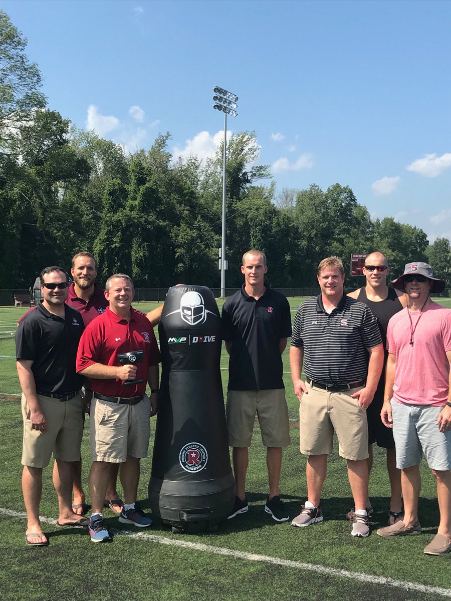 Technology being used to prevent concussions while teaching fundamental football.  Thanks to former Knight, Buddy Teevens ‘07, for delivering the MVP (mobile virtual player) to the Salisbury coaching staff.  spectrum.ieee.org/robotics/human… ⁦@SarumKnight⁩ ⁦<a href="/SarumAthletics/">Salisbury Athletics</a>⁩