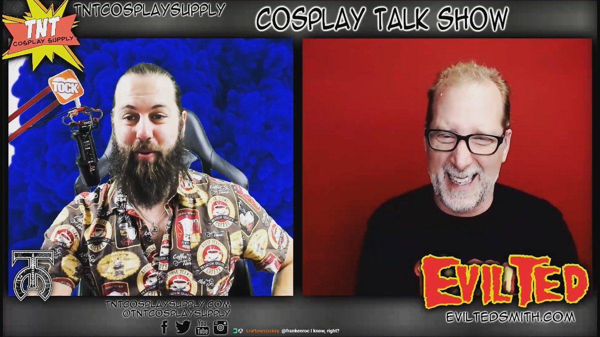 TockCustom's tweet photo. Had a blast with @EvilTed40 this morning on stream. Make sure to check out the VOD if you missed it, https://t.co/YKZTeMZluJ
https://t.co/ytnM1VjzYm
It will also be on the @TNTCosplaySup YouTube soon!
#cosplay #foamfanatic #tockcustom #tntcosplaysupply #evilted #TwitchCreative https://t.co/PqBdXJG7N9