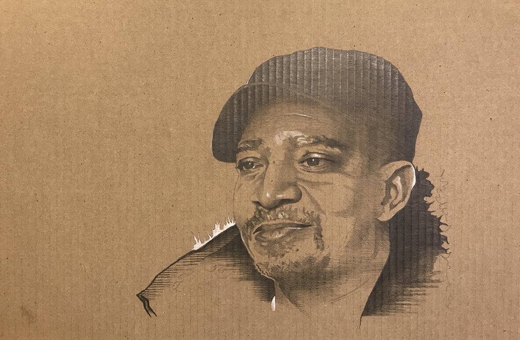 MrChuckD's tweet photo. The @HipHopHall should annoint @ajkatzart on brown paper as official induction graphic @mADurgency @MalcolmRiddle This is my brother @KoolDJRedAlert https://t.co/nUVM1tbezR