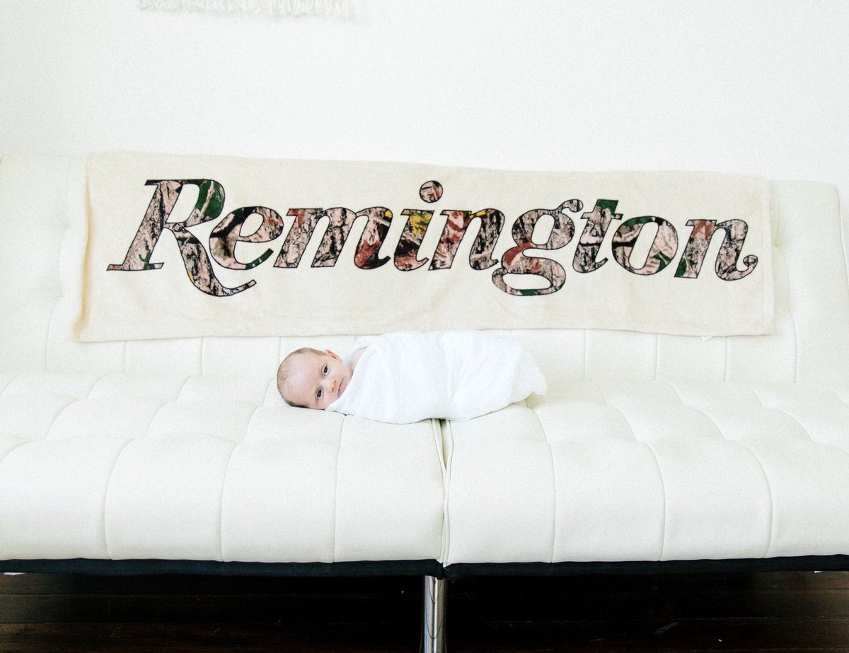 bowhunterjay's tweet photo. @RemingtonArms I would like to introduce you to your newest supporter and hunter! Remington Long, she’s gonna be a firecracker #huntress #Remington #daddysbabygirl #newhuntingbuddy https://t.co/4pfoRJNhS1
