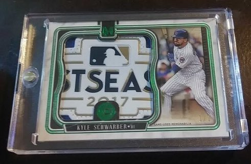 RbiCru7's tweet image. Congrats Josh pulled this nasty @kschwarb12 #Postseason #LogoPatch from a box of 2018 @topps #MuseumCollection ⚾️ that he took 🏡 from our #cardshop #topps #kyleschwarber #baseballcards #customerpulls @Ballcardxchange @SportsCardJunct @UltraProIntl @beckettmedia #SupportYourLCS