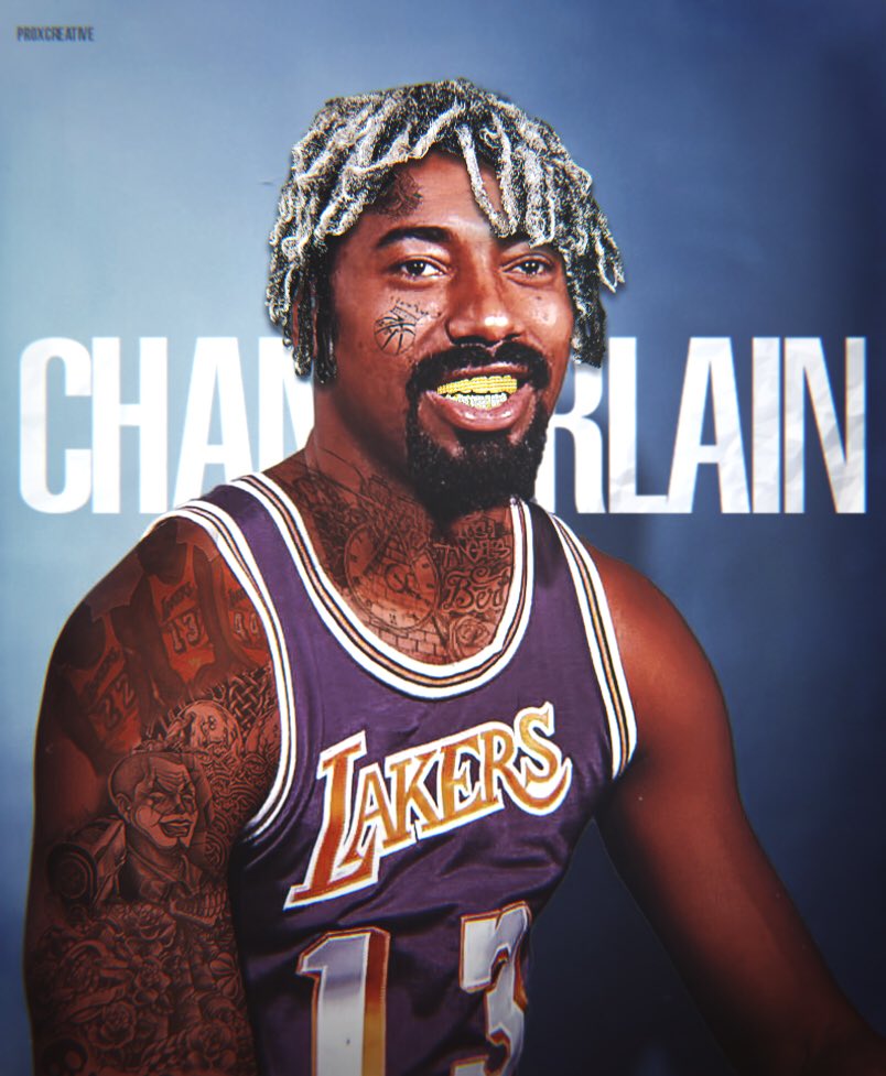 TheProGrfx's tweet photo. Wilt if he was a sound cloud rapper (this is not meant to be disrespectful towards him and or his family) #ripwilt #soundcloudrapper #nba #basketball https://t.co/MhBTdCzyfj