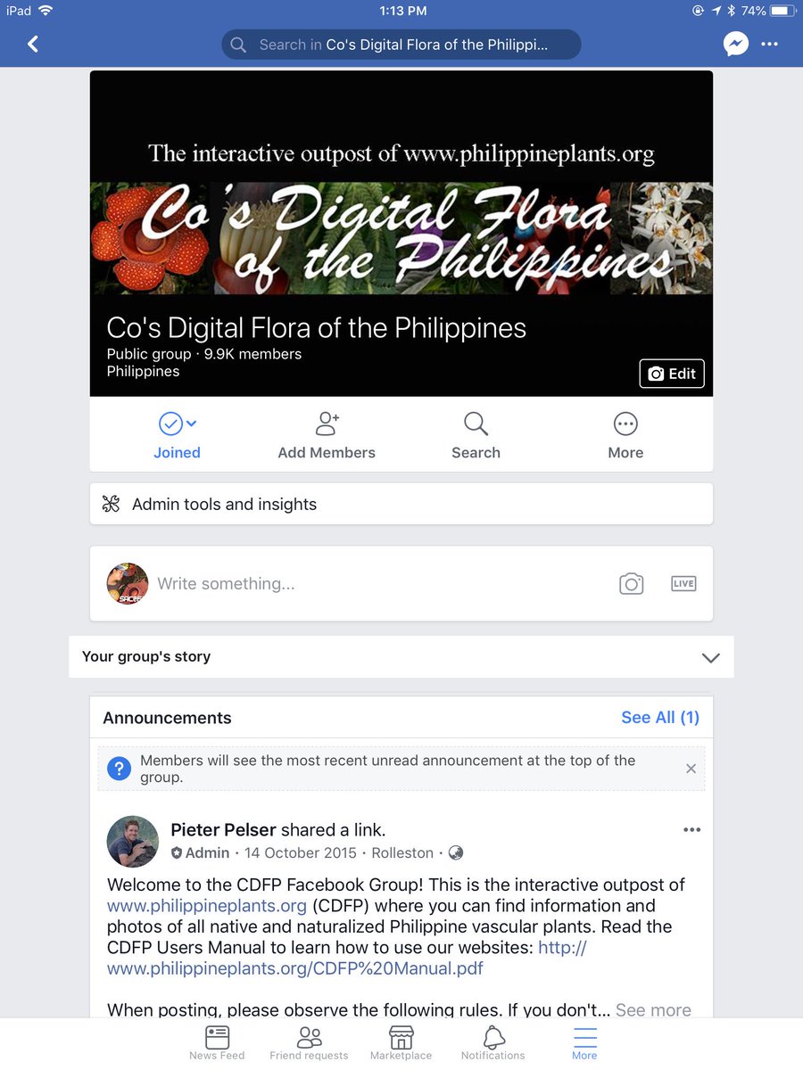 The CDFP FB group is the social media platform of the most comprehensive resource on Philippine flora, philippineplants.org. Ca. 40% of the 9995 species in 1922 genera & 278 families are illustrated w/ 61345 photos at phytoimages.siu.edu. From legacy to hobby to obsession!