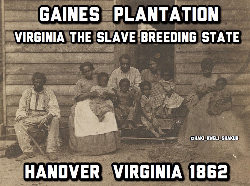 Haki_Shakur's tweet photo. #MakeAmericaPayReparations Gaines Plantation Hanover Virginia 1862 Virginia The Slave Breeding State
https://t.co/PUlXykzZy9 #slavebreeding #humantrafficking #humanbreeding #humansextrade #humansextrafficking #humanrights #humanrightsviolation #slavery #Virginia #VA #Slaves https://t.co/5uGC7vf4qP