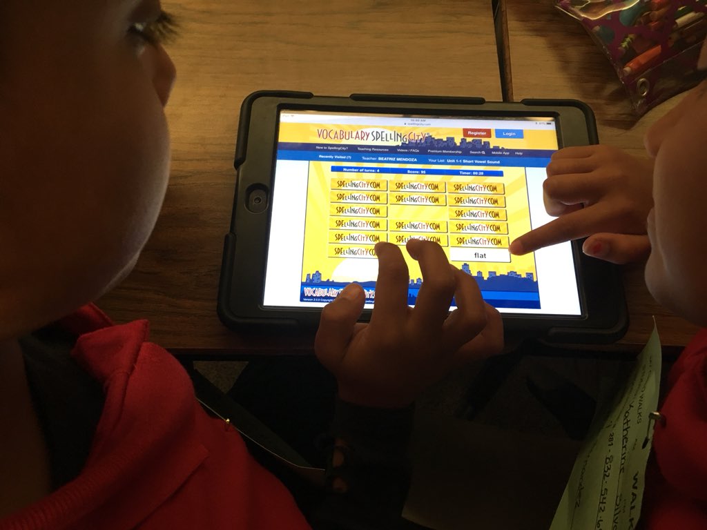 MsMendoza6's tweet photo. I want to thank @SpellingCity for allowing me and my @LiestmanES bilingual students to be successful #21CenturyLearners practicing #spelling #vocabulary #grammar #reading #speaking #listening #VSCVIP #ambassador #ELL’s https://t.co/Gz1Cxx9bRH