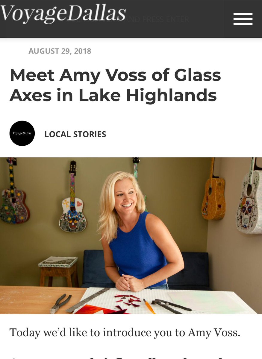 GlassAxes's tweet photo. THANK YOU @VoyageDallasMag for giving this girl and her guitars some love!! .....
......
https://t.co/Ge1dACVRq9
.......
#art #glass #glassart #guitarart #glassguitarart #dallasartist #homedecor #musicloverart https://t.co/myRtSQkPml