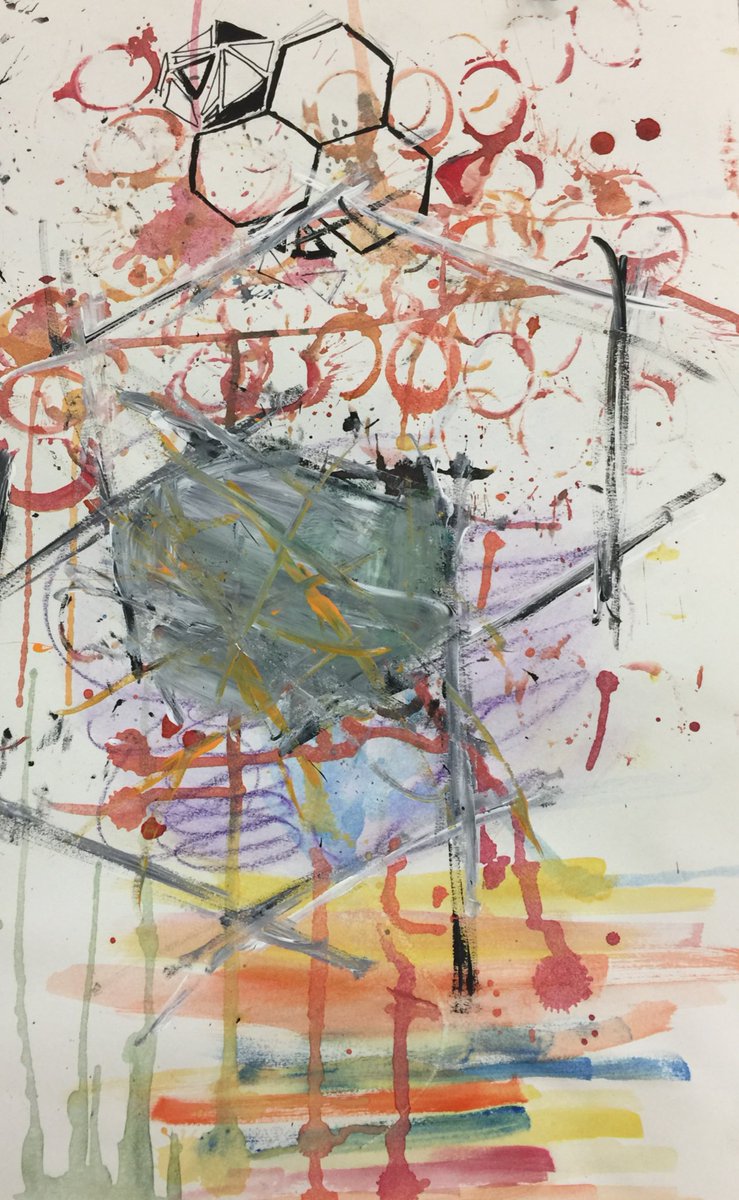 m_hauske's tweet photo. Amazing things happening in the art studio. Exploring emotion through abstraction #CHSArt #ExperimentalMarks #CowboysUnite https://t.co/CCQyJg4E03