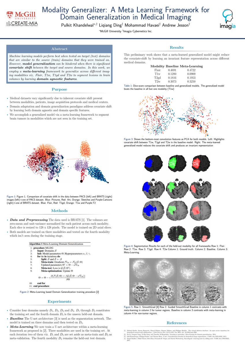 Mohammad Havaei (@havaeimo) on Twitter photo Together with <a href="/pulkittweet/">Pulkit Khandelwal</a> , @liqiang32684556 and Andrew Jesson presenting our work at @imagia_ai and <a href="/mcgillu/">McGill University</a> on Domain generalization for medical imaging. Special thanks to @BerthierTess for helping out with the poster. #MAIS2018 <a href="/SymposiumAi/">Montreal AI Symposium</a> Together with <a href="/pulkittweet/">Pulkit Khandelwal</a> , @liqiang32684556 and Andrew Jesson presenting our work at @imagia_ai and <a href="/mcgillu/">McGill University</a> on Domain generalization for medical imaging. Special thanks to @BerthierTess for helping out with the poster. #MAIS2018 <a href="/SymposiumAi/">Montreal AI Symposium</a>