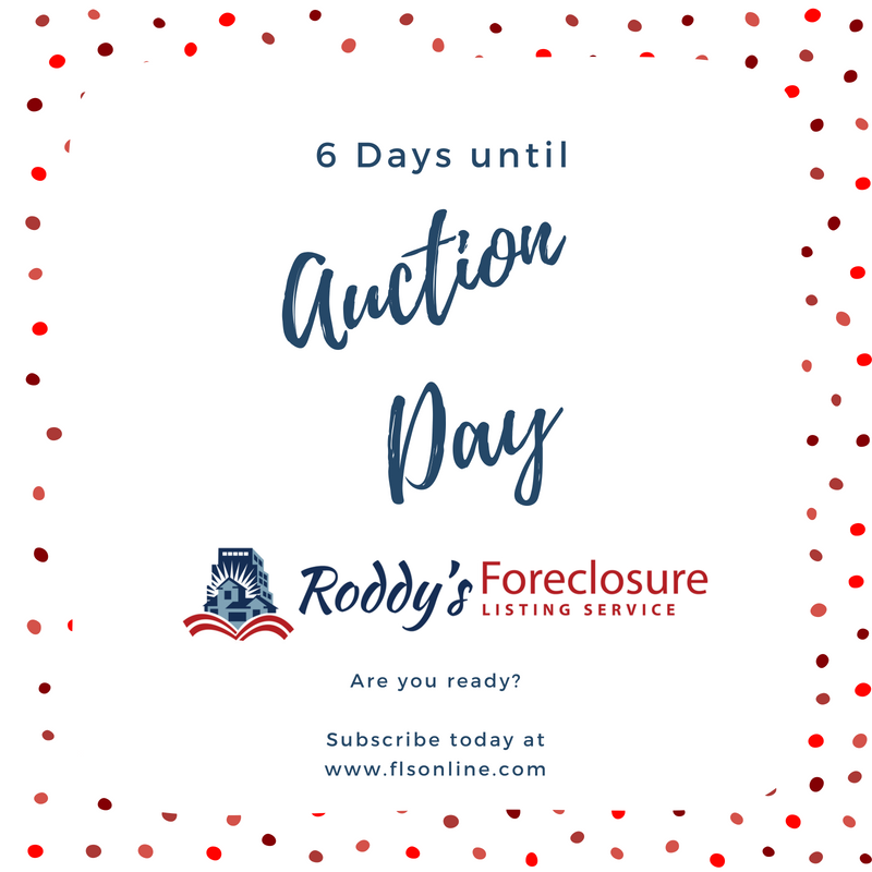 Auction Day for Foreclosed Properties is on Super Tuesday, September 4th. Are you prepared? If not, subscribe today. Do you have any questions? Our team is here to help you! flsonline.com