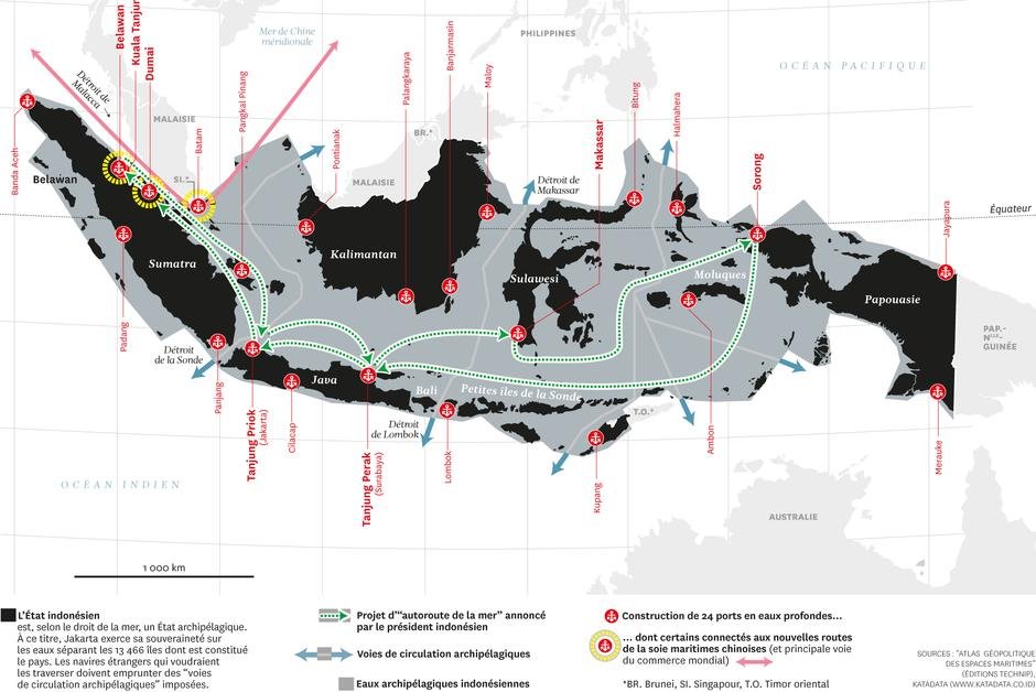 courrierinter's tweet photo. En carte. L’Indonésie, carrefour maritime https://t.co/w4uZ1lpOM7 https://t.co/w0CZJIuclr