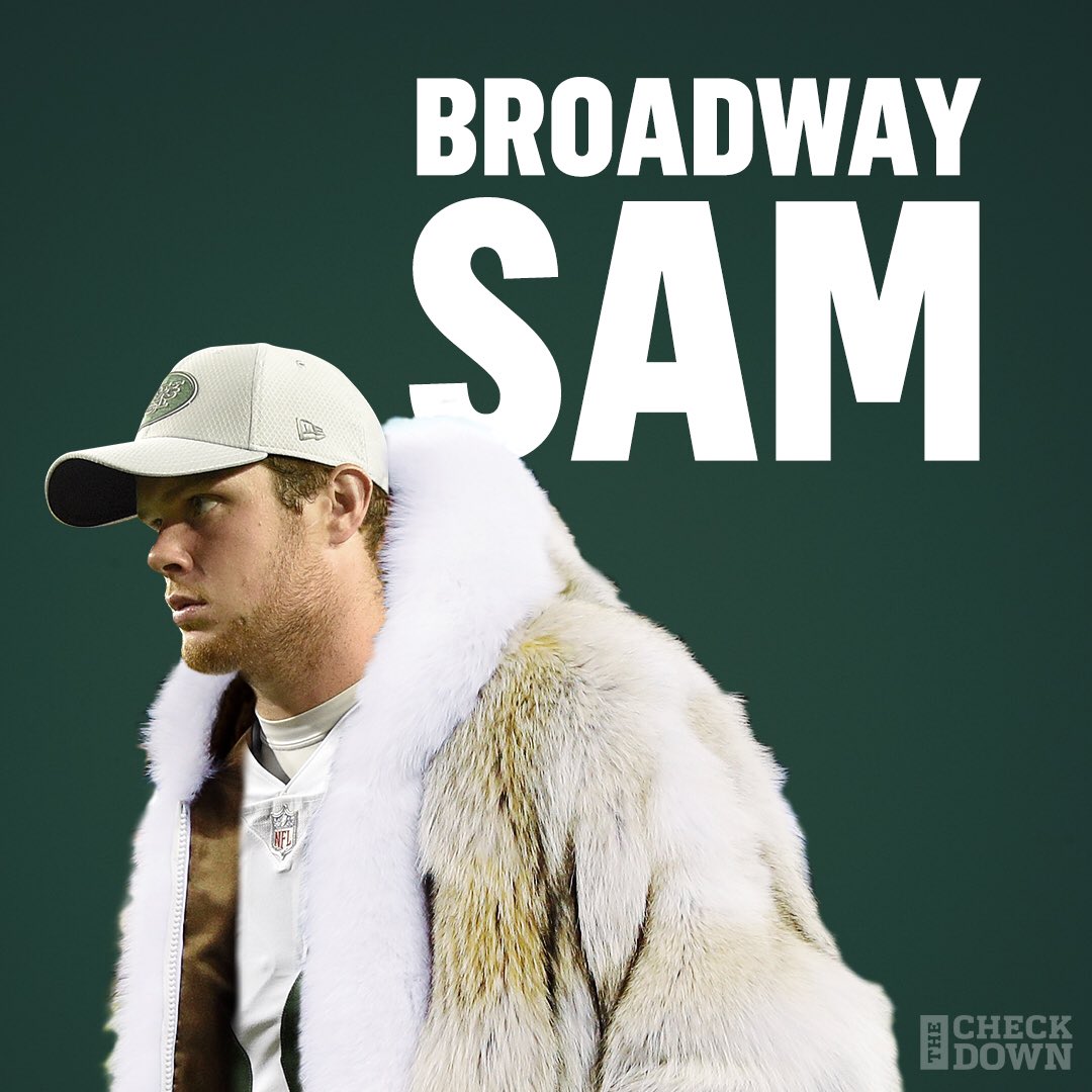 Image result for sam darnold in a fur coat pics