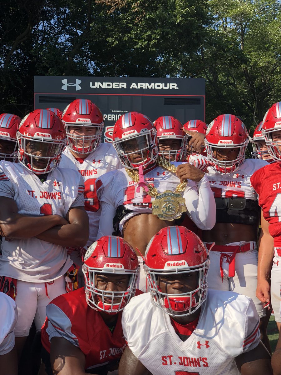 SJCGridiron's tweet photo. Shout out to @UAFootball @brooksbarnard5 for the Hardware. #WeReady 🛡⚔️ https://t.co/j57Kl1XWVE