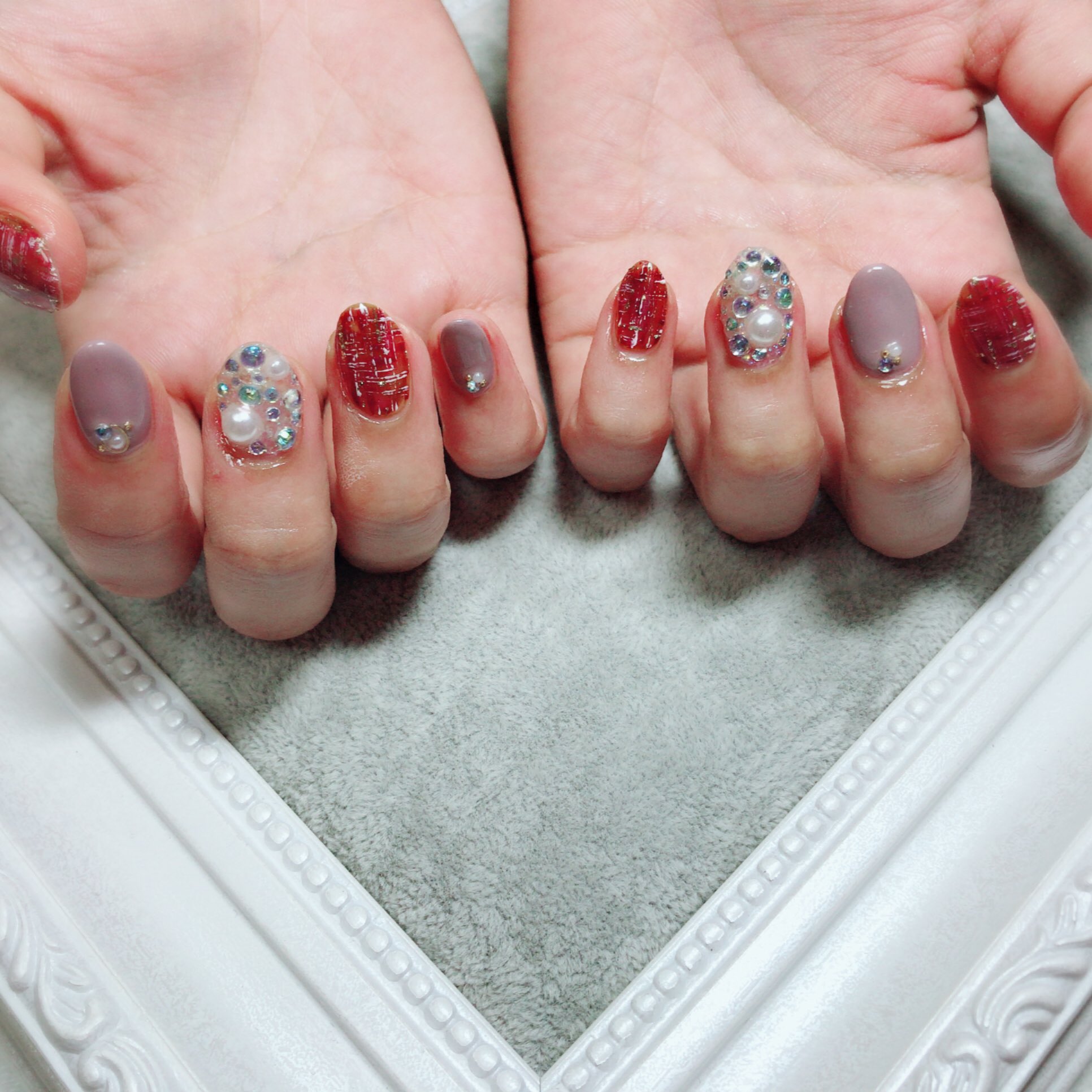 デザイン自由ネイル 4950 Cherry Blossom ネイル ジェルネイル ネイル ネイルデザイン ネイルアート シンプルネイル 派手ネイル オフィスネイル 自由デザイン オーダーネイル フットネイル 秋ネイル 自宅サロン プライベート