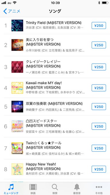 デレステの曲がitunesで配信開始されていた ランキング上位デレステばっかり クレイジークレイジーもあるぞ まとめダネ デレステの曲がitunesで配信開始されていた ランキング上位デレステばっかり クレイジークレイジーもあるぞ まとめダネ