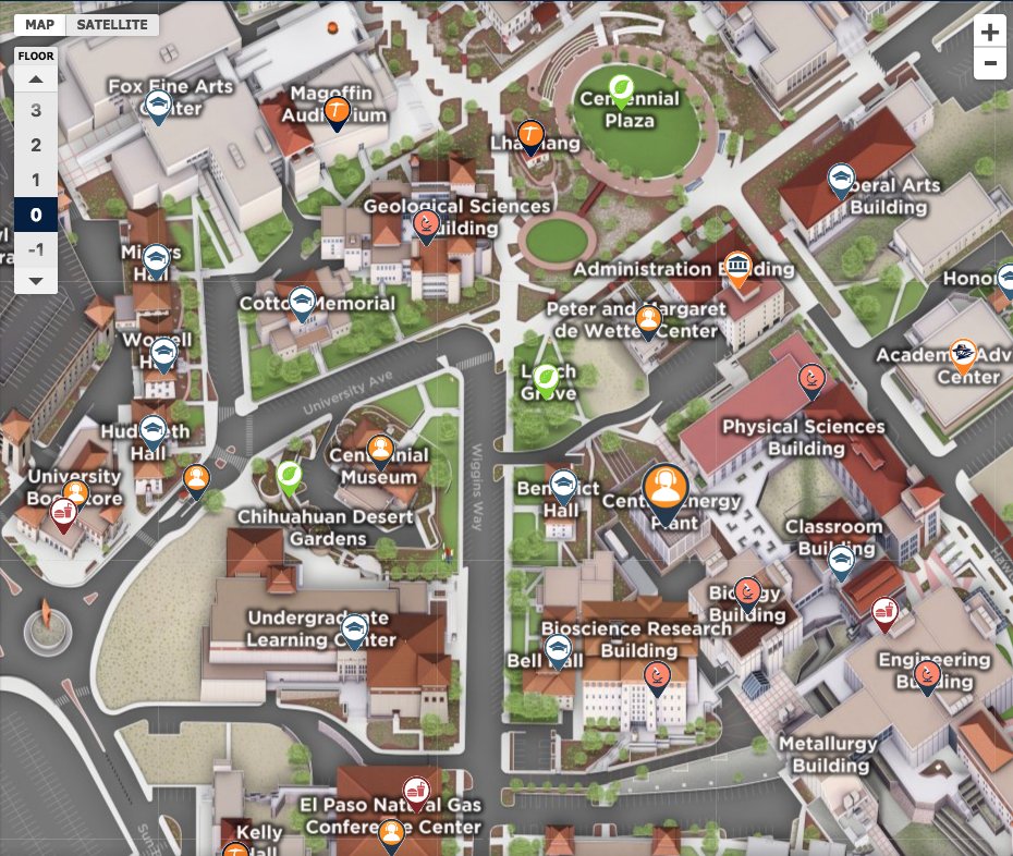 UTEP News on Twitter: "ICYMI: Learn about the new interactive map that helps students, faculty ...