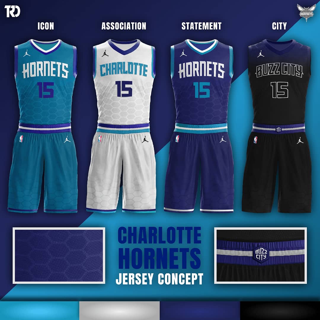hornets basketball jersey design