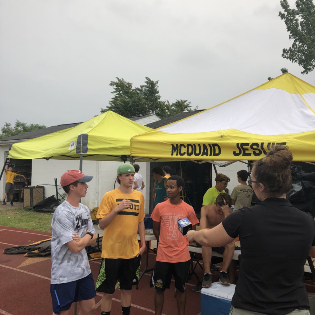 Max, Brendan, and Abel speak with a local reporter about tonight’s ongoing 25-Hour Relay.  These guys are awesome!   Thanks <a href="/News_8/">News 8 WROC</a> for stopping by!