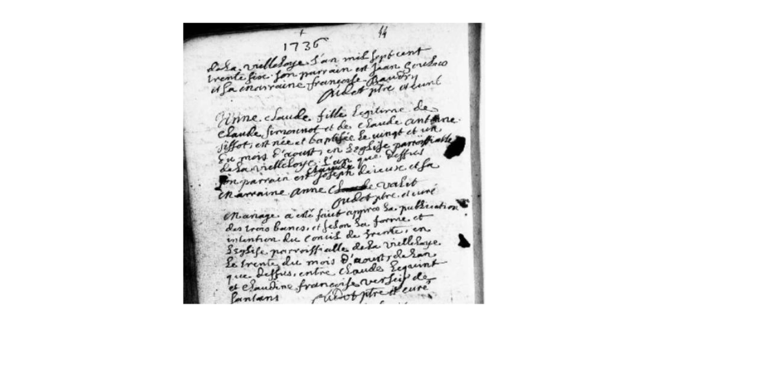 LDGenealogie's tweet photo. #1J1Collatéral #LEQUIN Claude frère de ma Sosa 1635 Claudine Marguerite épouse de #BRETON Pierre Sosa 1634.
Il a été baptisé ce 1/07/1712 à La Vieille Loye (39) et se marie ce 30/08/1736 à La Vieille Loye avec #VERSEY Claudine Françoise. https://t.co/4g7BbdTtUI