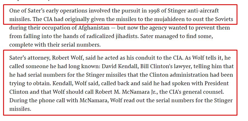 47) Its hard to emphasize the richness of Sater’s life. A best-selling book *will* be written on this man. It’s mind boggling. Here are some of his first missions, at 30 years old, after being cold-approached by the Defense Intelligence Agency.