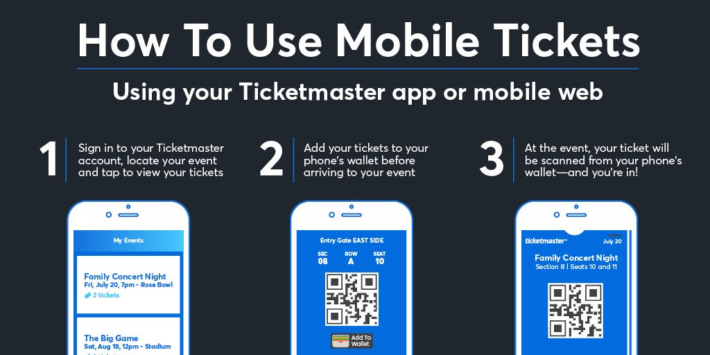 Ticketmaster's tweet photo. .@NFL fans, get to your seat faster by downloading your ticket to your digital wallet before you head to the stadium. Check your team’s site for add’l info and watch our #ticketips here: https://t.co/Ka6EMAsBT5 https://t.co/3ORfypTKhy