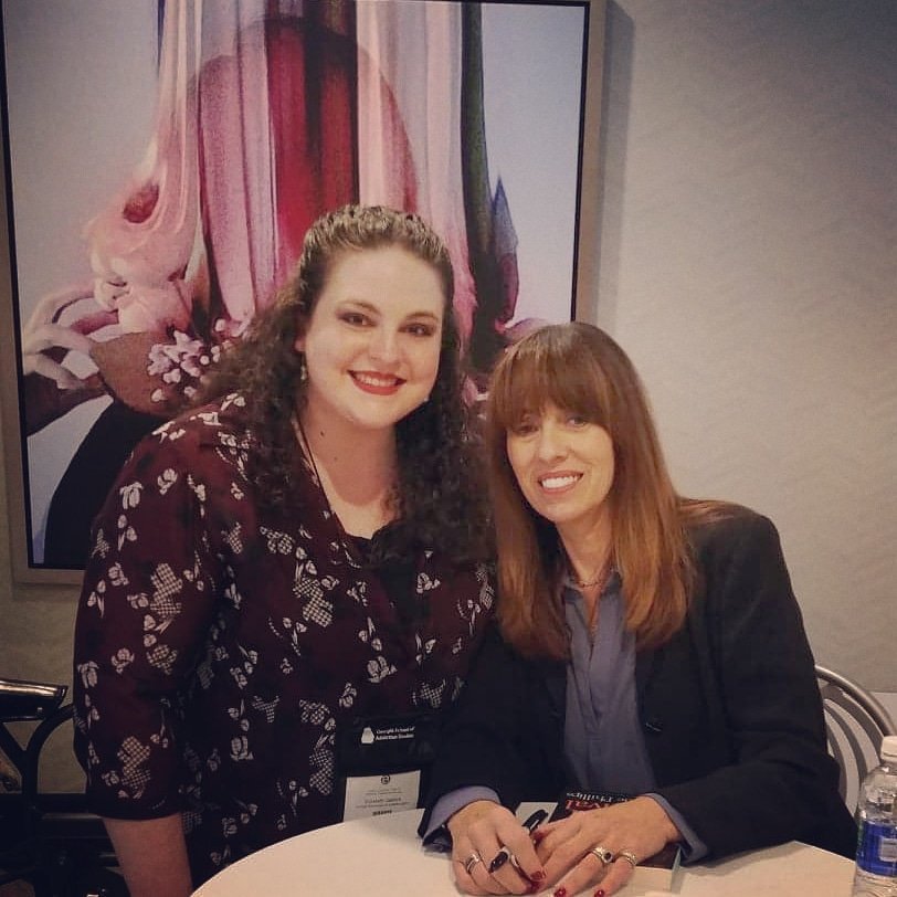 LovelyLizzie10's tweet photo. Got to hear @MackPhillips speak today! Awesome keynote address. She was funny, brilliant, & inspiring. God bless her for her courage & her work. #GSAS2018 #OITNB #OneDayAtATime #HighOnArrival https://t.co/Cc9Fm7Mt50