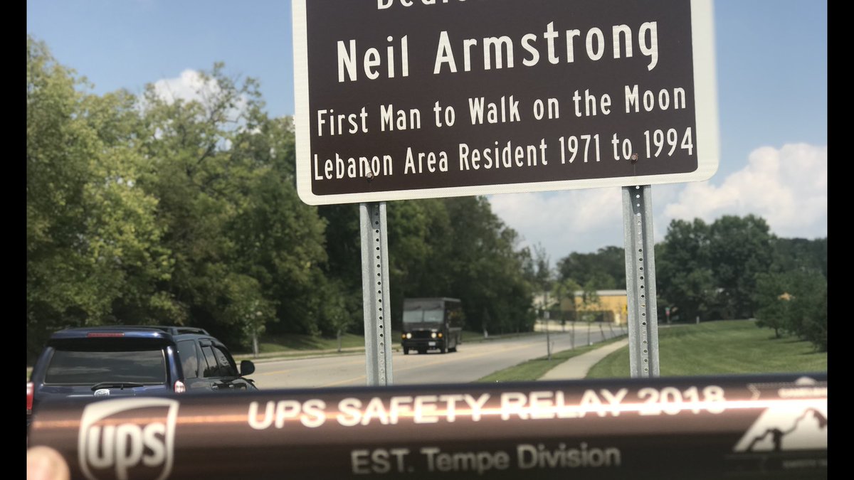gregschneider24's tweet photo. Hometown of Neil Armstrong, first man on the moon! #MasonOhioVal @UPStempe @OhioValUPSers @BrazellsmbSteve @EngDavidG #UPSSafetyRelay https://t.co/EidkKLUFcB