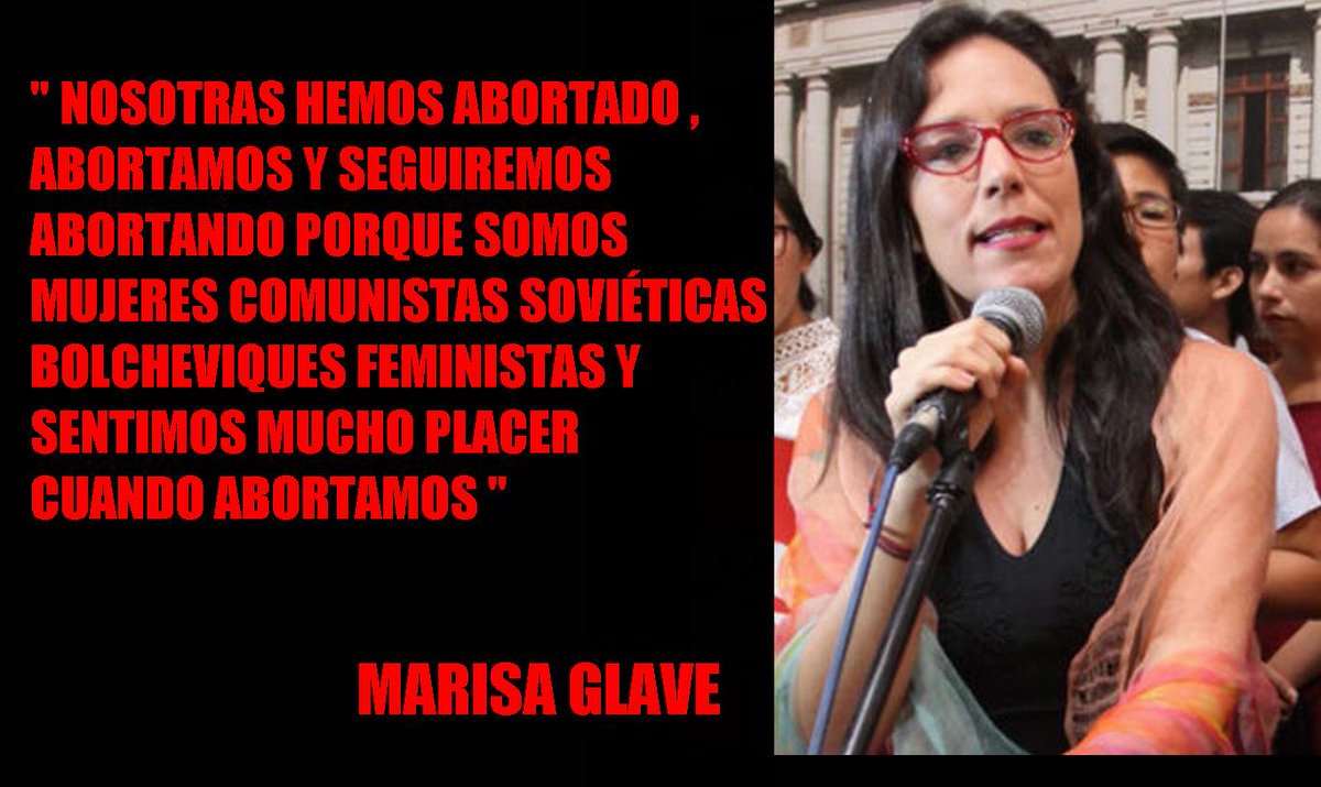 EurodescendienD's tweet photo. @Politica_LR Frase de Marisa Glave , LA CAVIARAZA  MÁXIMA , LA ABORTERA DE MIERDA !!!!! https://t.co/g3lxJ14jjk